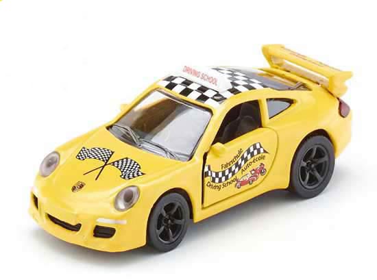 Mini Scale SIKU Yellow Kids 1457 Diecast Porsche 911 Car Toy