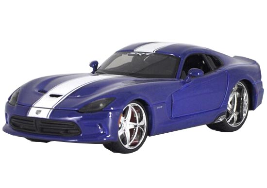 Maisto 1:24 Scale Blue Diecast 2013 Dodge SRT Viper GTS Model