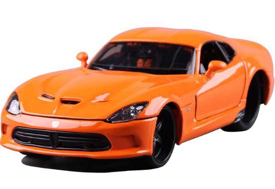 1:24 Scale Orange Diecast 2013 Dodge SRT Viper GTS Model