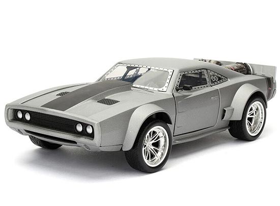 Silver 1:24 Scale JADA Diecast Dodge Ice Charger Model