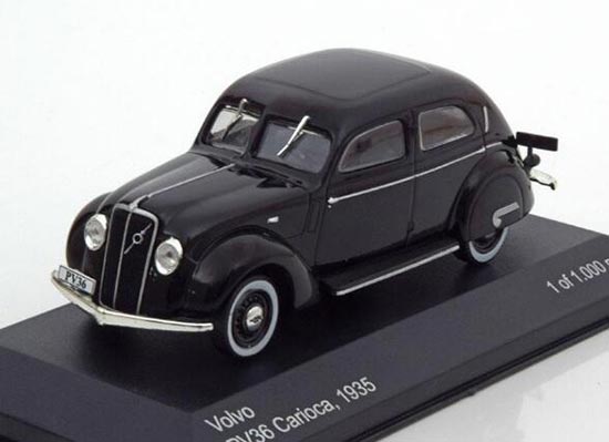 1:43 WhiteBox Black Diecast 1935 Volvo PV36 Carioca Car Model