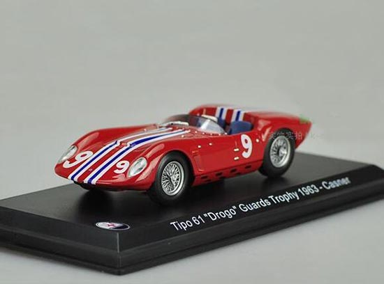 1:43 Red Maserati Tipo 61 Drogo Guards Trophy 1963 Casner Model
