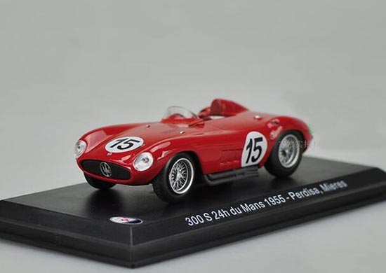 Red IXO 1:43 Diecast Maserati 300 S 24h du Mans Car Model