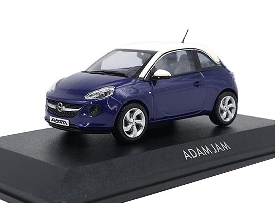 Blue 1:43 Scale Diecast Opel Adam JAM Model