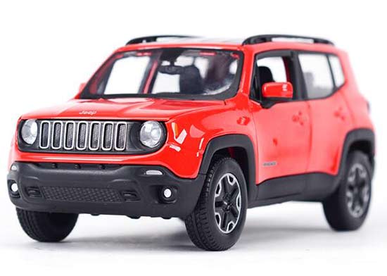 1:24 Scale Red Maisto Diecast Jeep Renegade Model