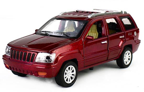 White / Red / Green / Blue 1:32 Diecast Jeep Grand Cherokee Toy