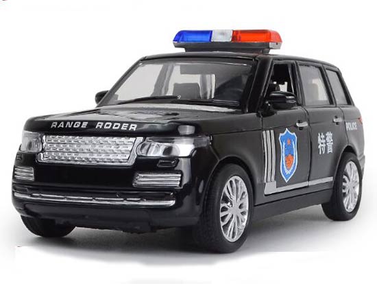 Black / White 1:32 Scale Police Theme Diecast Range Rover Toy