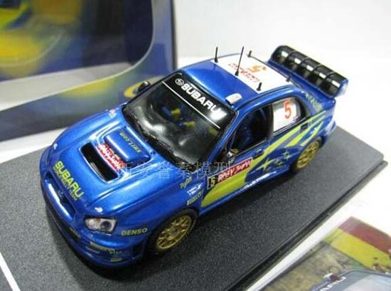 IXO 1:43 NO.5 Blue Diecast Subaru Impreza WRC 2005 Car Model