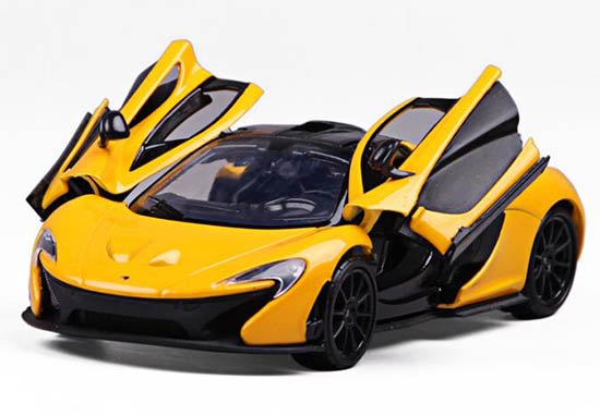 1:24 Scale Orange / Yellow MotorMax Diecast McLaren P1 Model
