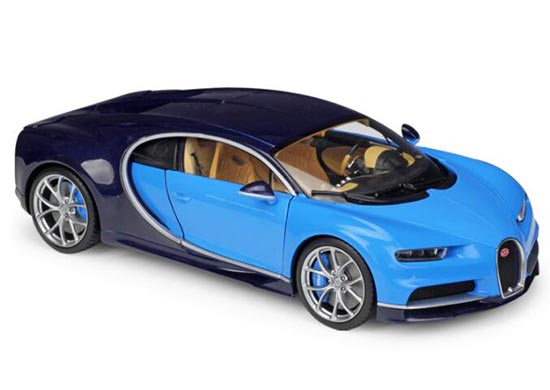 Blue GTAUTOS 1:18 Scale Diecast 2016 Bugatti Chiron Model