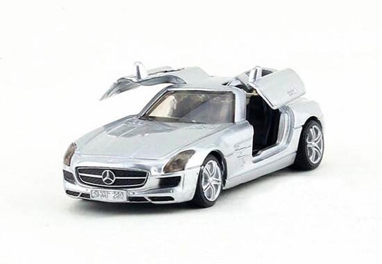 Black / Silver SIKU Kids Diecast MERCEDES-Benz SLS AMG Toy