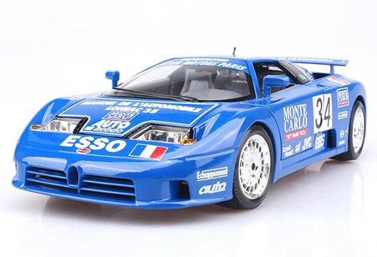 1:18 Scale Bburago Blue Diecast 1994 Bugatti EB110 Car Model