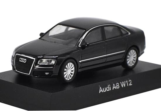 Black 1:64 Scale Kyosho Diecast Audi A8 W12 Model