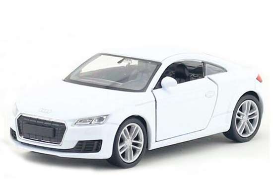Kids 1:36 Scale Red / White / Yellow Diecast Audi TT Coupe Toy