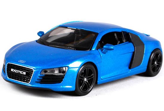 Blue Maisto 1:24 Scale Diecast Audi R8 Exotics Model