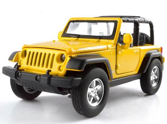 1:32 Yellow / Red / Army Green Jeep Wrangler Rubicon Toy