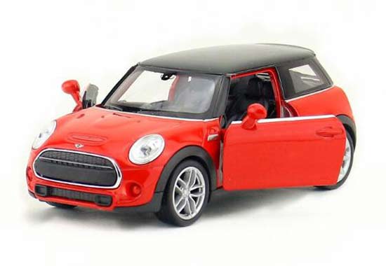 1:36 Scale Kids Welly Red Diecast Mini Cooper Hatch Toy