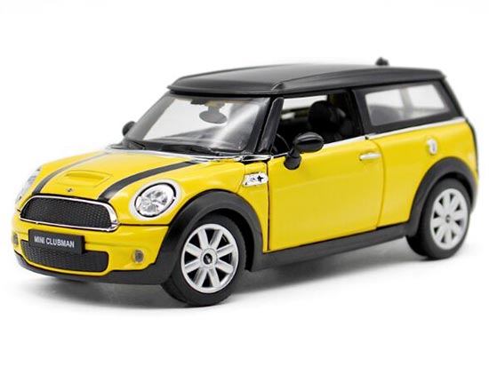 1:24 Scale Red / Yellow Diecast Mini Cooper Clubman Model