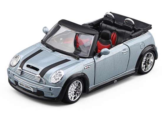 1:32 Scale Blue Bburago Diecast Mini Cooper S Cabrio Model