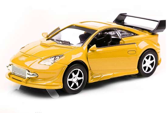 1:32 Scale Yellow / Red / Blue Kids Diecast Toyota Celica Toy