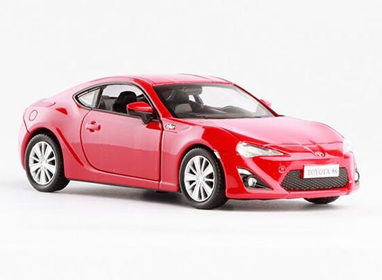 1:36 Scale Kids White / Red Diecast Toyota 86 Toy