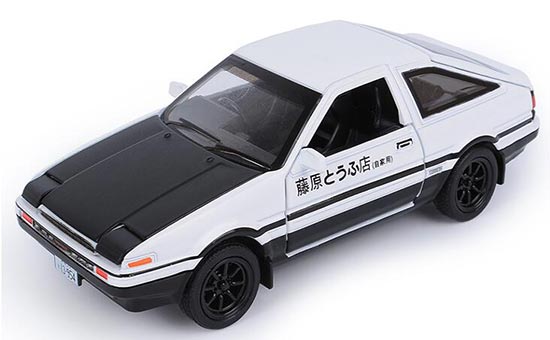 White / Red 1:28 Scale Kids Diecast Toyota AE86 Car Toy