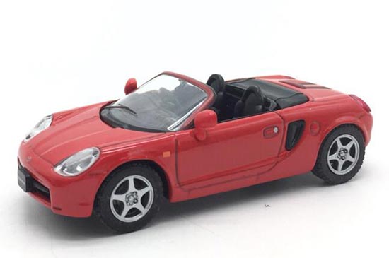 1:43 Scale Red / Yellow / Blue Diecast Toyota MR-2 Model