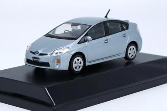 Blue / White 1:43 Scale Diecast Toyota Prius Car Model