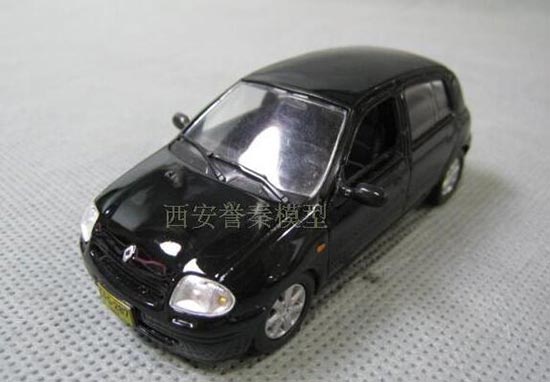 1:43 Scale IXO Black Diecast Renault Clio Car Model