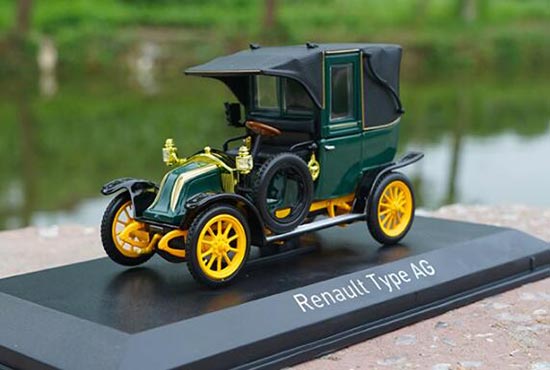 Green 1:43 Scale Diecast Renault Type AG Model