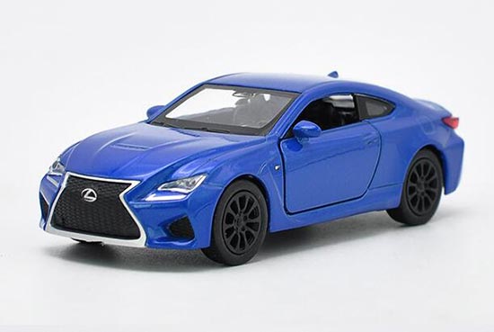 White / Blue 1:36 Scale Welly Diecast Lexus RC F Toy