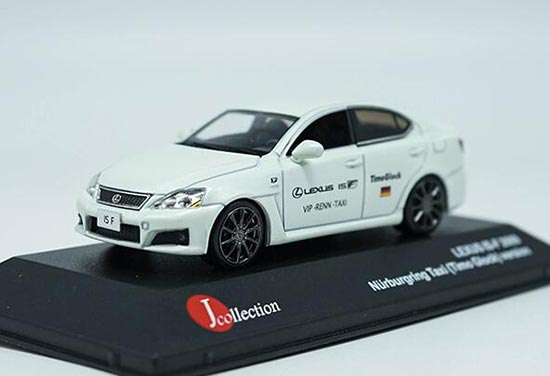 White J-Collection 1:43 Diecast 2009 Lexus IS-F Taxi Model
