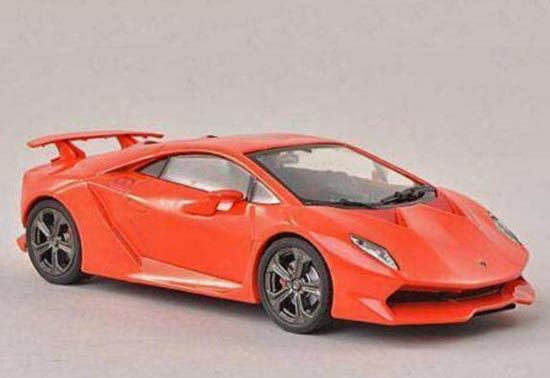 1:43 Orange Diecast 2010 Lamborghini Sesto Elemento Car Model