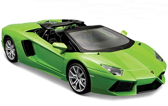 1:24 Scale Green Maisto Assembly Diecast Lamborghini Aventador
