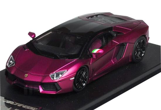 1:43 GTAUTOS Purple / Pink Diecast Lamborghini Aventador Model