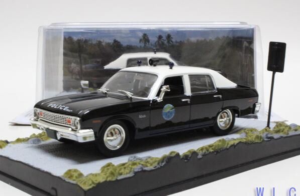 1:43 Scale Black Diecast Chevrolet Nova Police Car Model