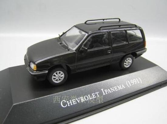 Black 1:43 Scale IXO Diecast Chevrolet Ipanema 1991 Car Model