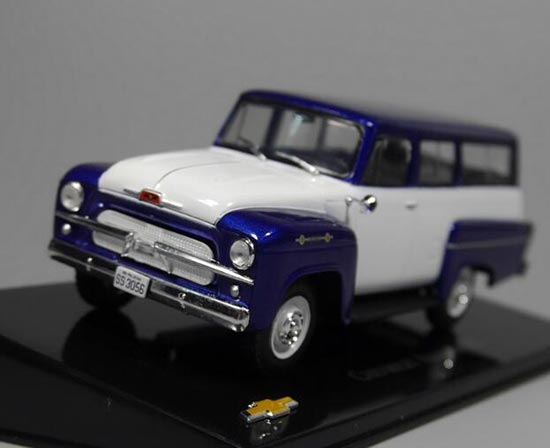 1:43 Blue IXO Diecast Chevrolet Amazona 1962 Car Model