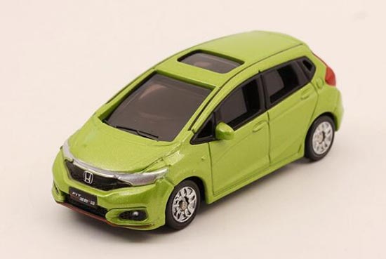 Blue / Green / White 1:64 Scale Diecast Honda Fit Model
