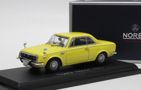 Yellow NOREV 1:43 Scale Diecast 1967 Toyota 1600GT Model