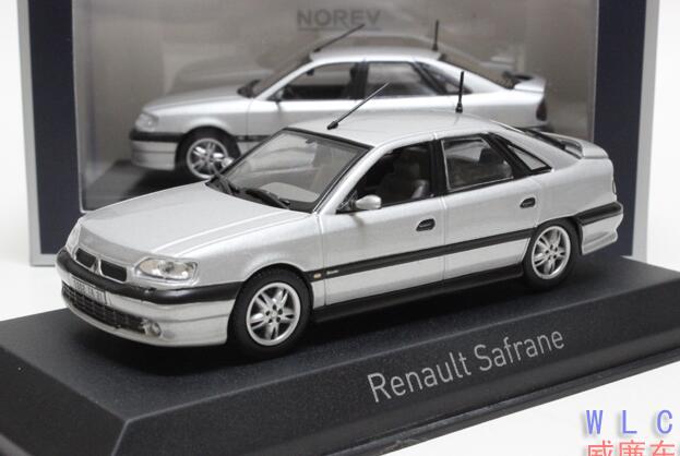Silver NOREV 1:43 Scale Diecast Renault Safrane Model