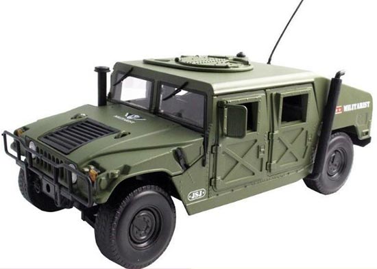 1:18 Scale Army Green Kids Diecast Military Hummer H1 Model