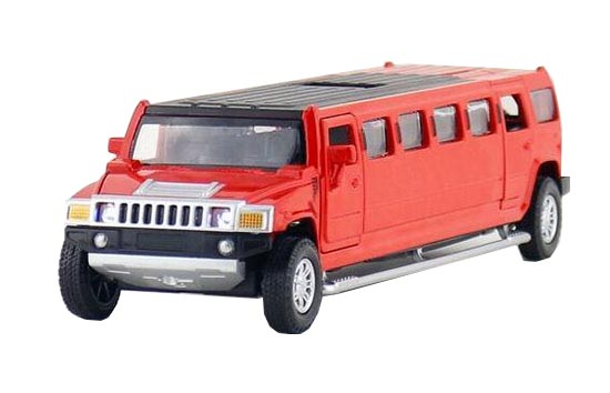 Yellow / Red / Black Long Size Kids Diecast Hummer H3 Toy