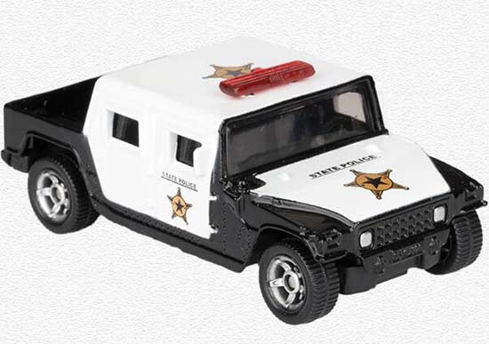 SIKU Kids Black-White 1334 Police Diecast Hummer Pickup Toy