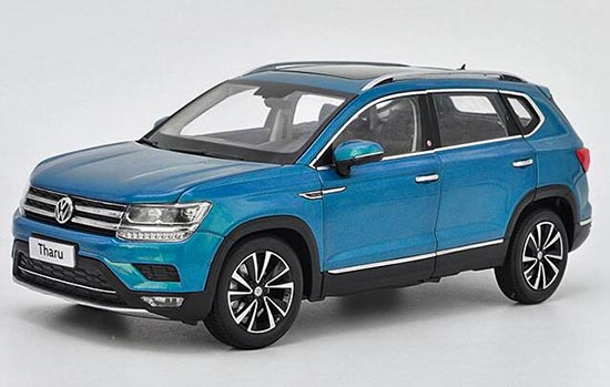 1:18 Scale Blue / Brown Diecast 2019 VW Tharu SUV Model