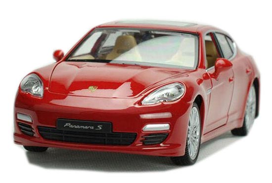 Red / Blue 1:26 Scale Die-Cast Porsche Panamera S Model