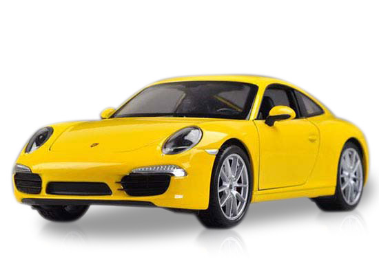 Welly 1:24 White / Red / Yellow Diecast 911 CARRERA S Model
