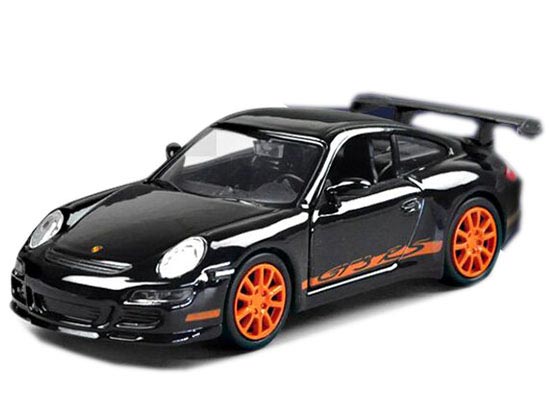 Welly Black / Orange Kids 1:36 Die-Cast Porsche 911 GT3 RS Toy
