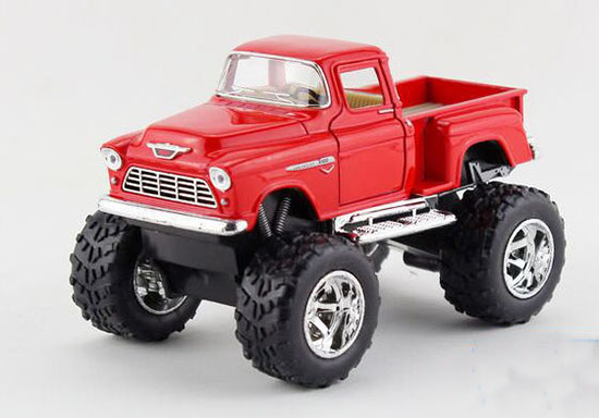 Kids Red / White / Orange / Blue Chevrolet 1955 Pickup Truck Toy