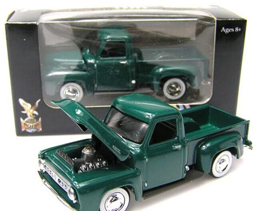 1:64 Scale Dark Green Kids Diecast Ford Pickup Truck Toy